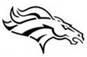 Denver Broncos &quot;Primary Logo&quot; Stencil