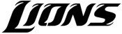 Detroit Lions &quot;Script&quot; Stencil