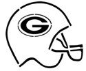 Green Bay Packers &quot;Helmet w/ Logo&quot; Stencil