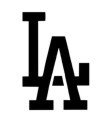 Los Angeles Dodgers &quot;Ball Cap Logo&quot; Stencil