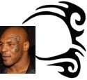 Mike Tyson Facial Tattoo Stencil