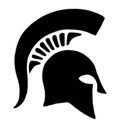 Michigan State Spartans &quot;Alternate Logo 1977-present&quot; Stencil