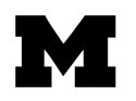 Michigan Wolverines &quot;Alternate Logo&quot; Stencil