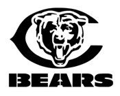 Chicago Bears &quot;Scrip, C, Bear&quot; Stencil