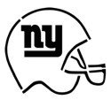 New York Giants &quot;Helmet w/ Logo&quot; Stencil