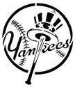 New York Yankees &quot;Primary Logo&quot; Stencil