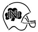 Notre Dame &quot;Helmet w/ Logo&quot; Stencil
