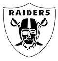 Oakland Raiders &quot;Primary Logo&quot; Stencil