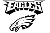 Philadelphia Eagles Large &quot;Alternative Logo&quot; Stencil