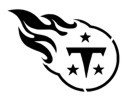 Tennessee Titans &quot;Ball Cap Logo&quot; Stencil