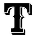 Texas Rangers &quot;Ball Cap Logo&quot; Stencil