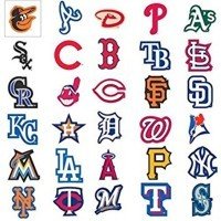 ALL 30 MAJOR LEAGUE BASEBALL TEAM LOGO STENCILS