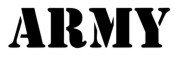 &quot;Army Font&quot; Stencil