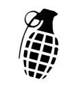 Hand &quot;Grenade&quot; Stencil