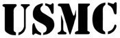 &quot;U.S.M.C. Font&quot; Stencil