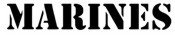 &quot;Marines Font&quot; Stencil