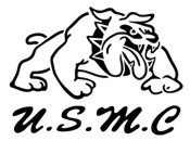 UNITED STATES MARINE CORPS BULLDOG STENCIL
