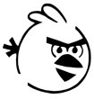 &quot;Angry Birds&quot; Stencil