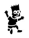 &quot;Bart Simpson&quot; Stencil