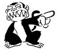 &quot;Family Guy Monkey Stencil&quot; Stencil