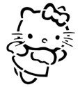 &quot;Hello Kitty&quot; Stencil #1