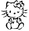 &quot;Hello Kitty #3&quot; Stencil