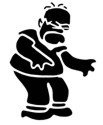 &quot;Homer Simpson&quot; Stencil