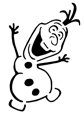 &quot;Olaf from Frozen&quot; Stencil