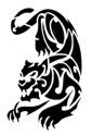 Panther Stencil #6