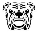 Bulldog Stencil #1