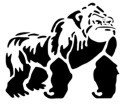 Gorilla Stencil