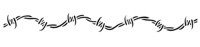 Arm/Ankleband Double Barbwire Stencil #5
