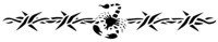 Arm/Ankleband Barbwire Scorpion Stencil