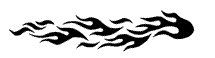 Arm/Ankleband Flame Stencil #1