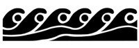 Arm/Ankleband Oceanic Wave Stencil #2