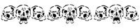 Arm/Ankleband Skull Stencil