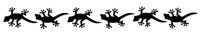 Arm/Ankleband Gecko Stencil