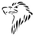 Eagle Head Stencil #3