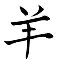 Chinese Zodiac &quot;Ram Stencil&quot; For Years born in 1955, 67, 79, 91, 2003.
