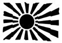Japanese Rising Sun Stencil