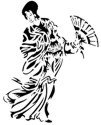 Geisha Stencil