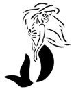 Mermaid Stencil #2