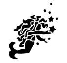 Mermaid Stencil #7