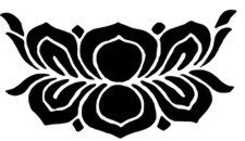 Lotus Flower Stencil #16