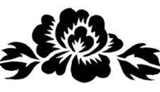 Bold Rose Flower Stencil #3