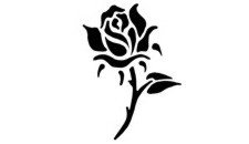 Rose Flower Stencil #2