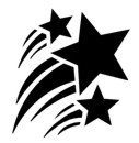 Shooting Star Stencil #4