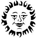 Smiling Sun Stencil #1