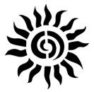 Tribal Sun Stencil #3