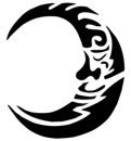 Smiling Moon Stencil